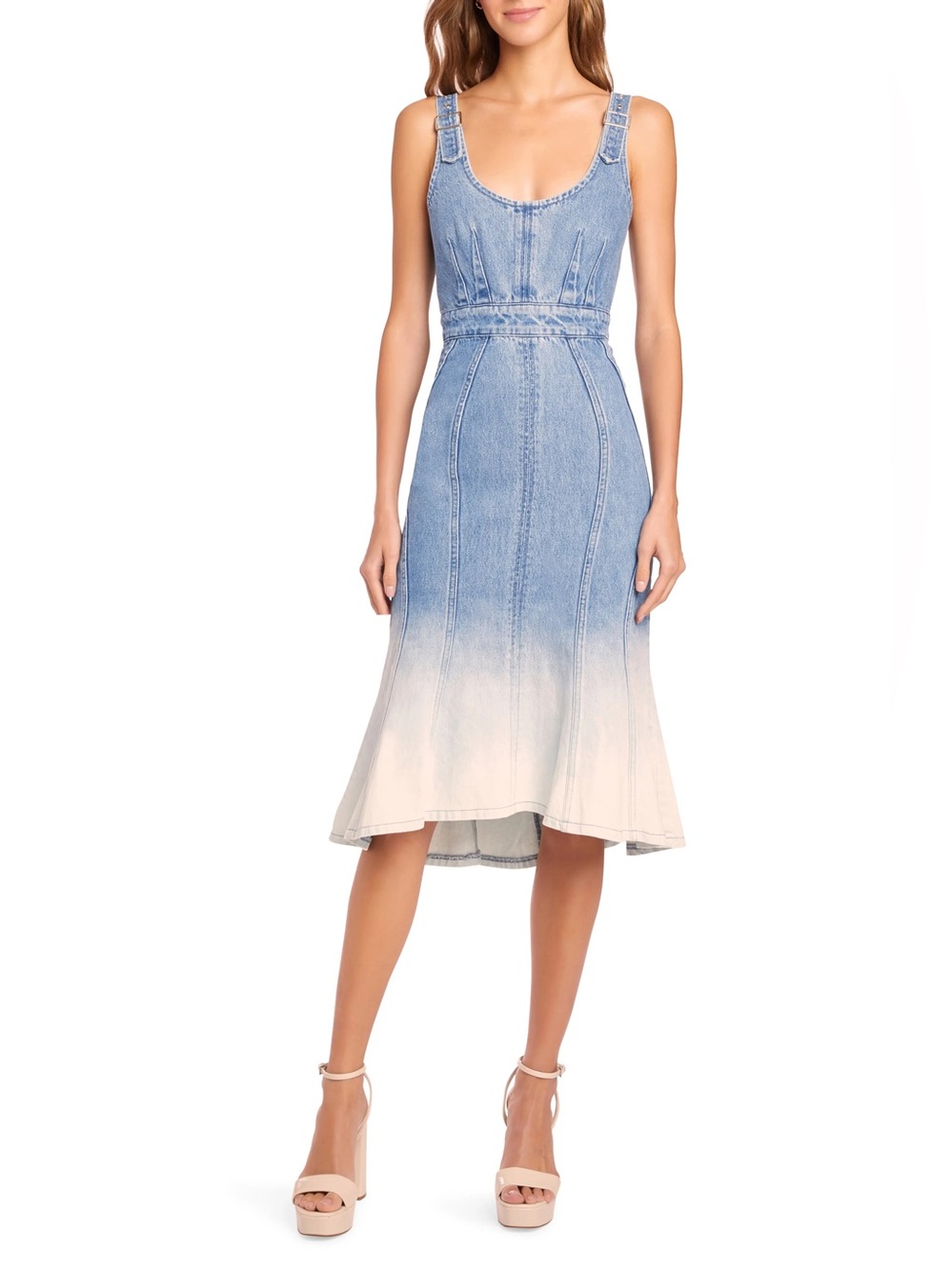 Amanda Uprichard Raisa Denim Dress in Ioania Size S